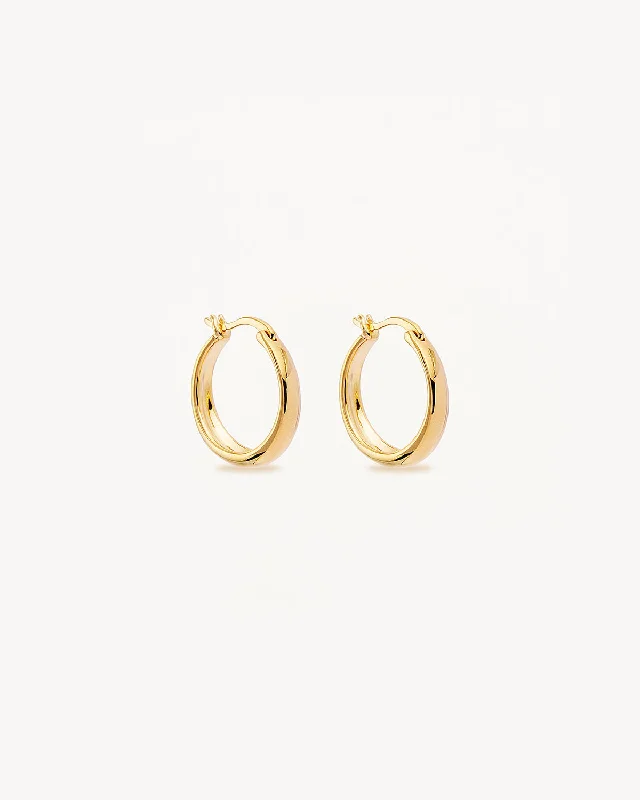 18k Gold Vermeil Infinite Horizon Large Hoops