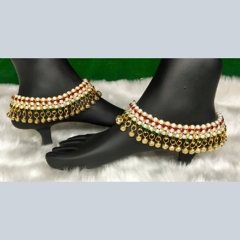 Bhavi Jewels Gold Plated Austrian Stone Payal / Anklet