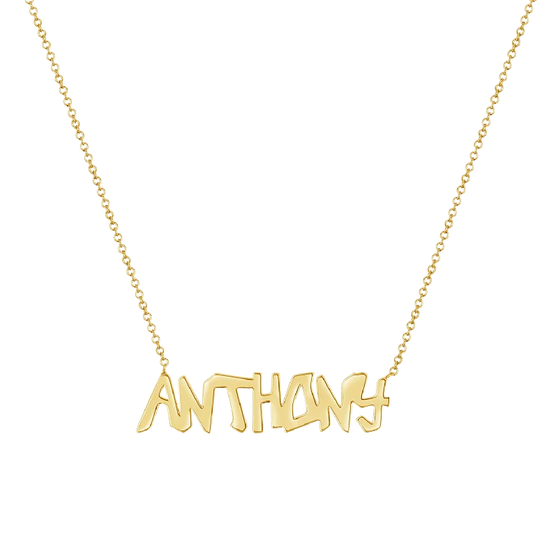 Graffiti Name Necklace