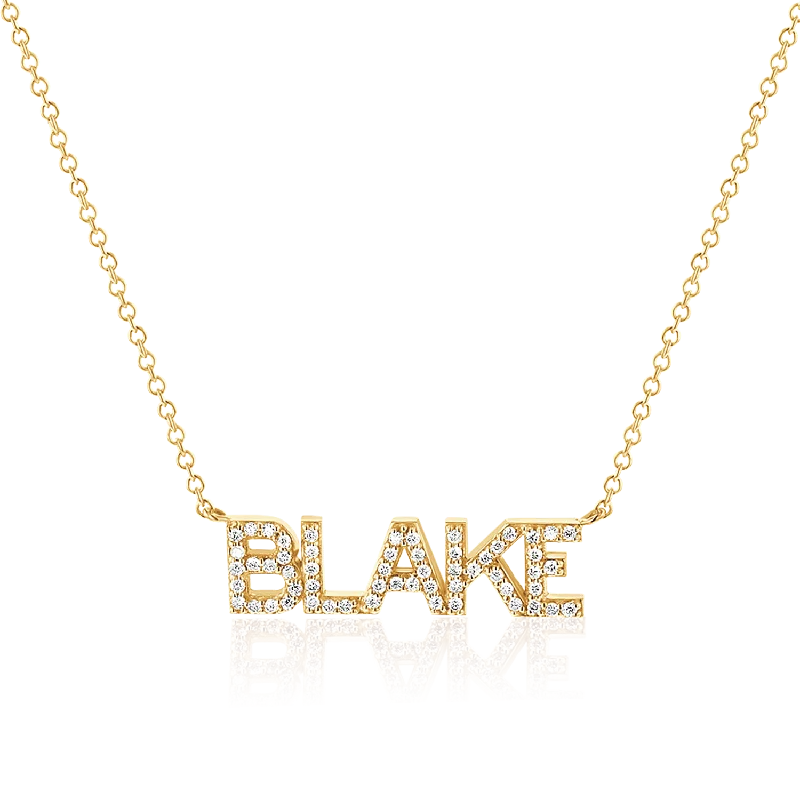 Diamond Custom Name Necklace