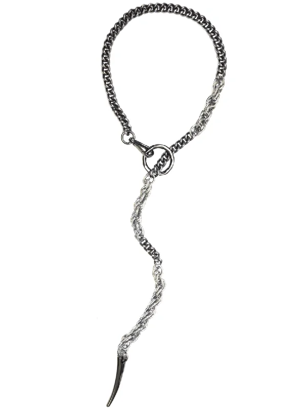 FORBIDDEN DELUXE Necklace - Silver & Gunmetal