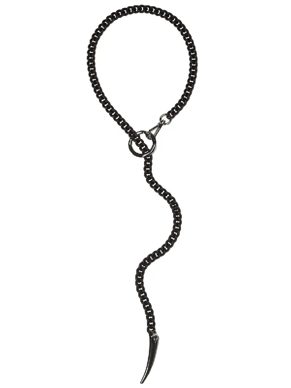 FORBIDDEN Necklace - Black Matte & Gunmetal