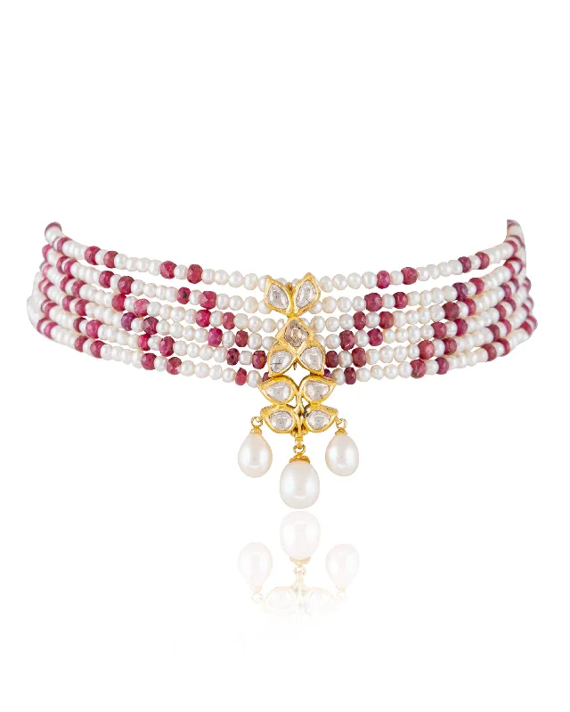 Mishthi Jadau Polki Bead Choker