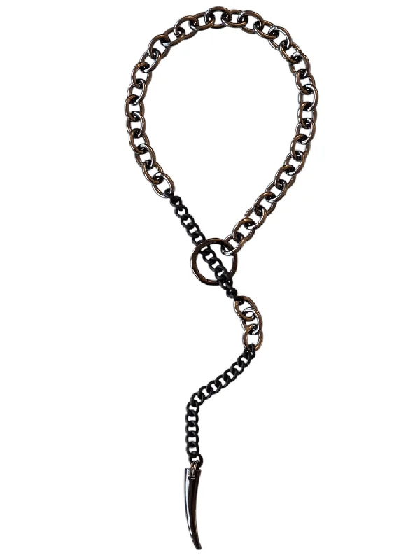 NEW! FORSAKEN Necklace - Gunmetal & Black - Limited Edition