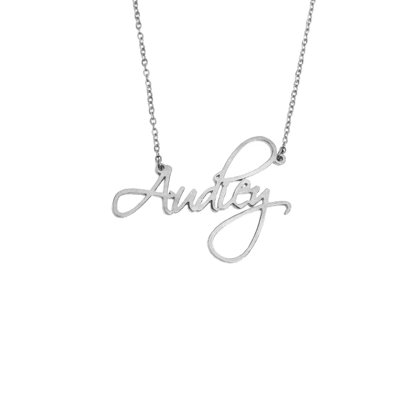 Thin Script Personalized Name Necklace