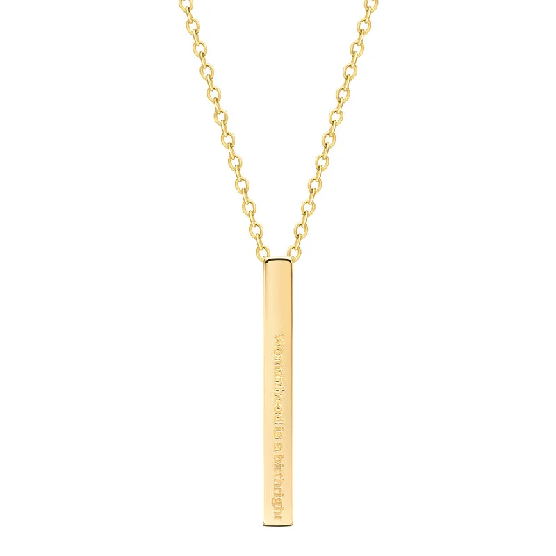 Womanhood necklace Gold